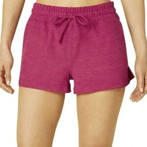 Beyond Yoga Womens Magenta Pink Space Dye Athletic Lounge Shorts Size L